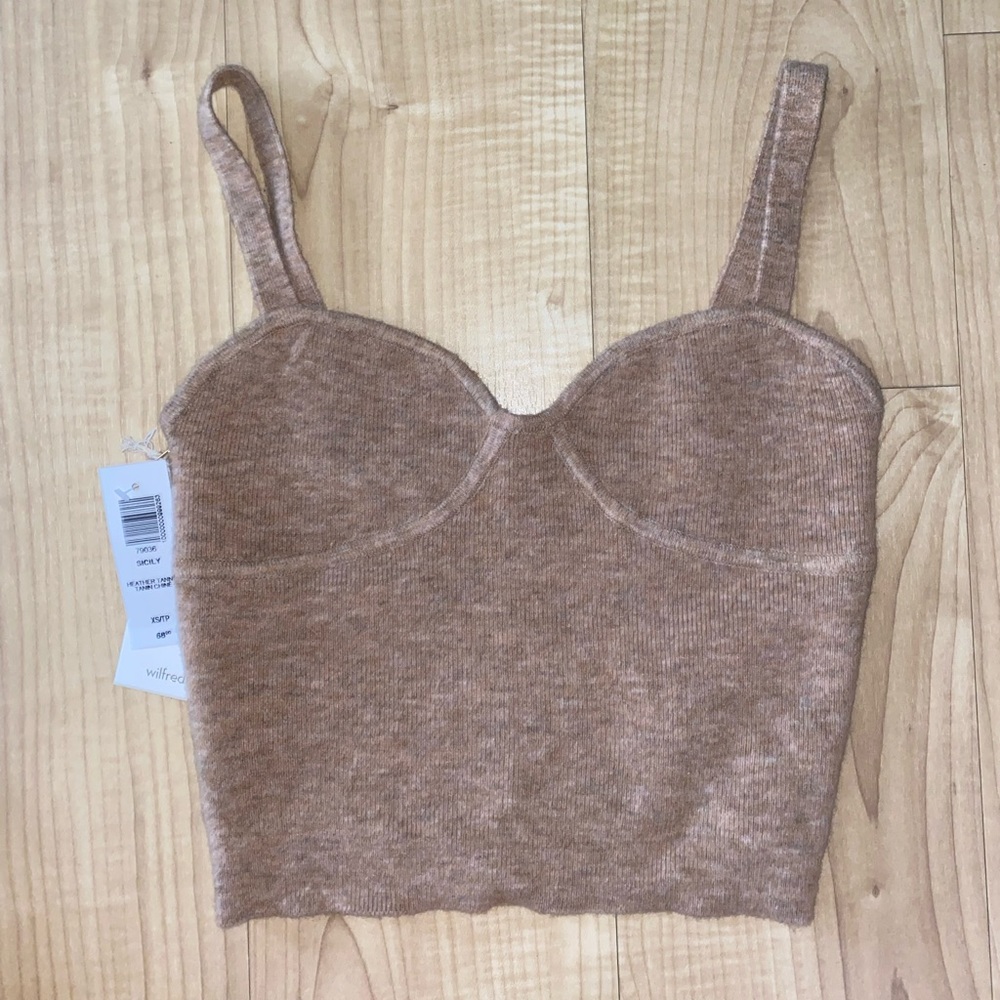 Aritzia Heather Tannin Top